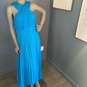 Blue beautiful Zara pleated Maxi Dress